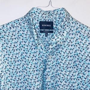 Bonobos Palm Tree Tropical Dress Shirt